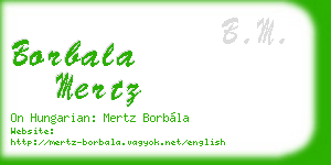 borbala mertz business card