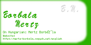 borbala mertz business card